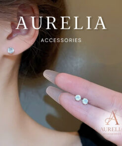 Bông Tai Nụ Bạc